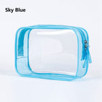 1pc Transparent PVC Bags; Clear Travel Organizer Makeup Bag Beautician Cosmetic & Beauty Case Toiletry Bag; Wash Bags