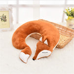 Travel Pillows Cartoon Planes Fox Animal U-Shaped Neck Pillow