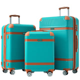 Hardshell Luggage Sets 3 Piece double spinner 8 wheels Suitcase with TSA Lock Lightweight 20''24''28''