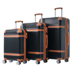 Hardshell Luggage Sets 3 Piece double spinner 8 wheels Suitcase with TSA Lock Lightweight 20''24''28''