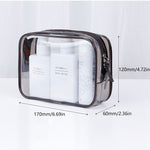 1pc Transparent PVC Bags; Clear Travel Organizer Makeup Bag Beautician Cosmetic & Beauty Case Toiletry Bag; Wash Bags